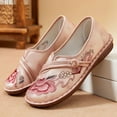 thumbnail image 5 of Mostsola Flats for Women Round Toe Vintage Soft Floral Embroidery Dress Shoes Comfort Slip on Loafer, 5 of 8