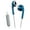 Blue, variant on JVC HAF19MMGCE Khaki Stereo Sweat Splash Proof in Ear Headphones with 1 Button Remote and Microphone