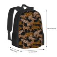 thumbnail image 2 of Balery Leopard Print Backpack for Men and Women - Durable 600D Oxford Cloth -Large Capacity, Water-Resistant School, Travel, and Hiking Bag, 2 of 9