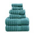 thumbnail image 1 of Juego de toallas LANE LINEN para baño grande, 100% algodón (juego de 6 piezas), color verde azulado, 1 of 7