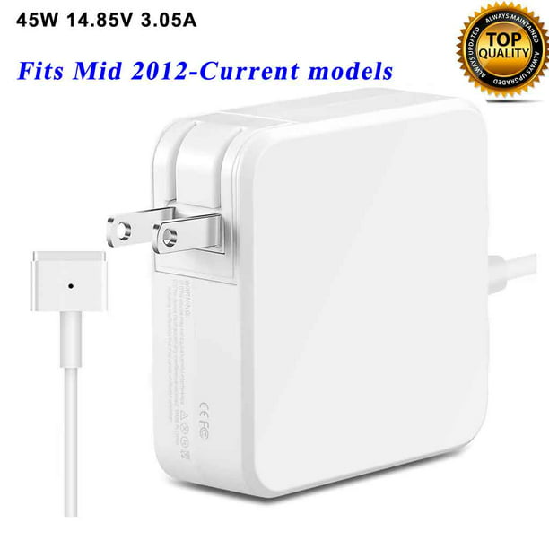 MacAir 45W T-Tip Magsafe 2 Power charger for MacAir 11 inch and 13 inch-12 warranty (ZA-APLE-45W-MS2) - Walmart.com