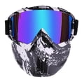thumbnail image 3 of Motos de nieve Esquí Gafas de seguridad Gafas a prueba Escalada Escudo facial Desmontable, Estilo 06, 3 of 8