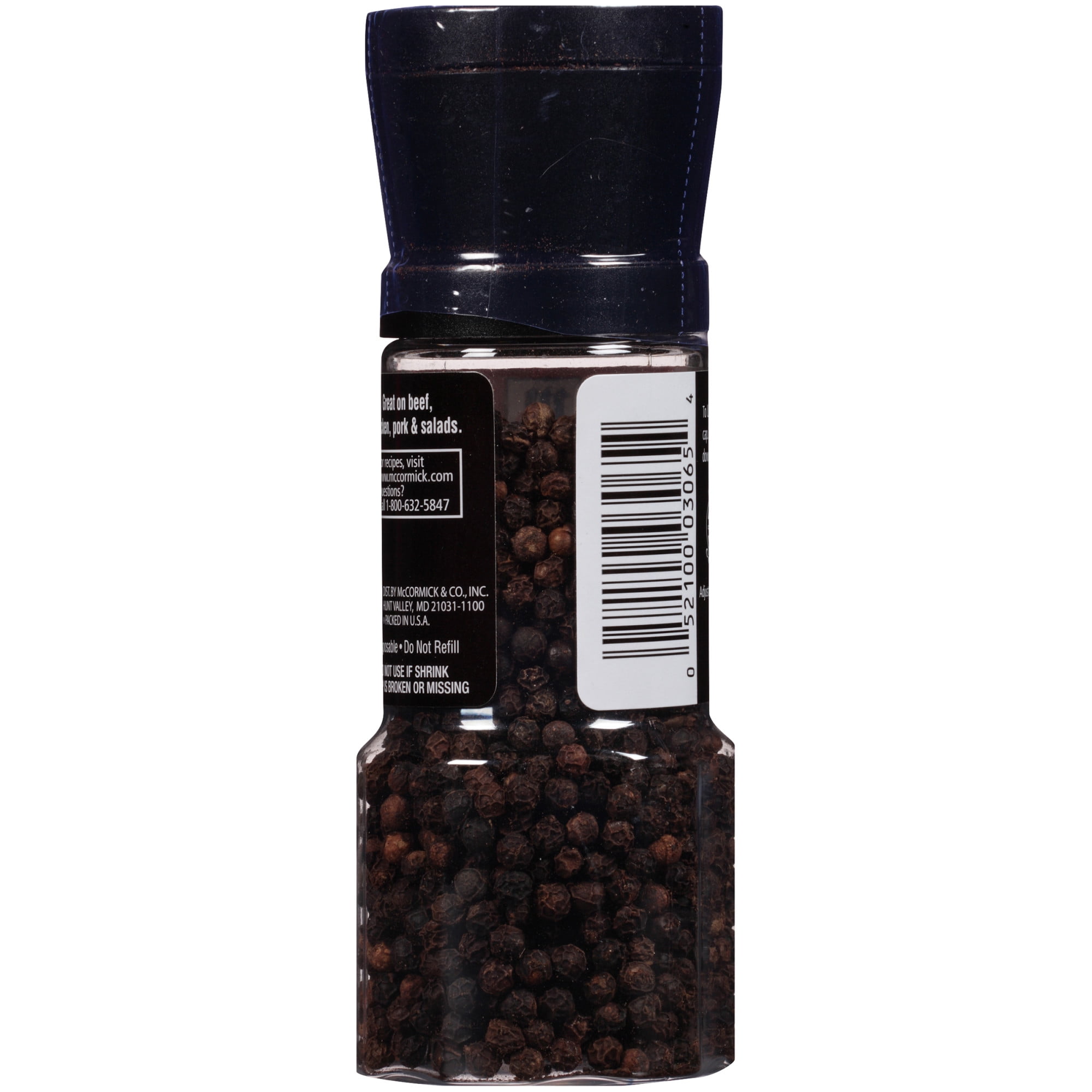 Colavita Black peppercorns grinder, 2.2 Ounce