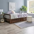 thumbnail image 2 of Linon Macey Twin to King Daybed 2 Spacious Drawers in Espresso Stained Pine Wood, 2 of 31
