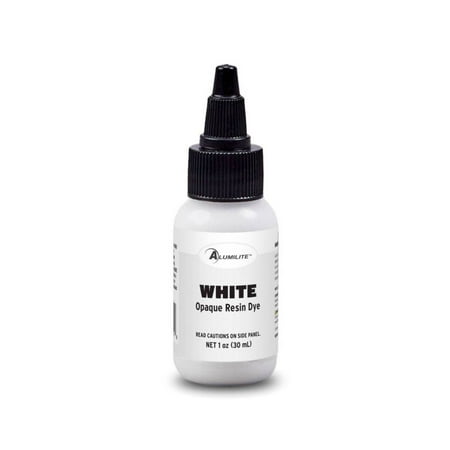 White Opaque Dye (Alumilite) Liquid Dye for Coloring Epoxy Resin, Counters, River Tables, and Arts and Crafts! (Color Pigment Dye, Epoxy Dye)