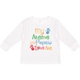 thumbnail image 3 of Inktastic Meme and Pepaw Love Me Boys or Girls Long Sleeve Toddler T-Shirt, 3 of 5