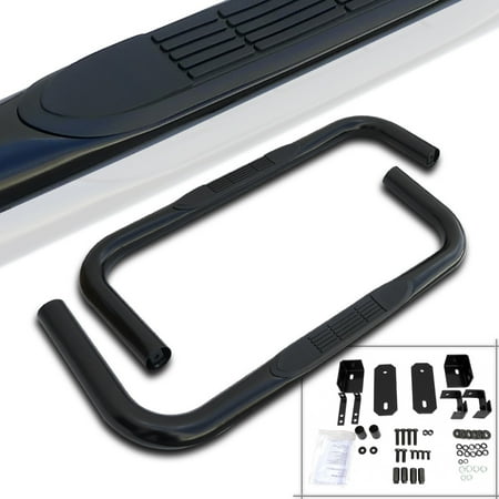 - Spec-D Tuning 1980-1996 Ford F150 F250 F350 Bronco Regular Cab Black Running Boards Side Step Nerf Bars 86 87 88 89 90 91 92 93 94 95 96 (Left + Right)