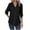 *Black, variant on ClodeEU Women's Tops ,3/4 Length Rolled Sleeve,V Neck T Shirts Both Side Buttons Blouses Black,Womens Plus XXL
