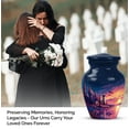 thumbnail image 4 of Lighthouse Small Cremation Urns For Human Ashes, Blue Keepsake Urns For Human Ashes Adult Female Small 3 Inch, Purple Mini Urn For Brother, 4 of 7