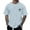 Light Blue, variant on Men Blouses Casual Tie Band Loose Casual T Shirt Shirts for Men with Sleeves Tee T Shirt Summer Short Color Tops Long Sleeve Postpartum Mens Shirts Dressy Top 1 ‘ s Raglan White 4XL