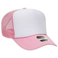 thumbnail image 4 of Wanted To Stay Home Light Pink and White Unisex Foam Trucker Hat, 4 of 4