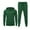 Dark Green, variant on Coshow Men's 2 Piece Hoodie Sportswear Long Sleeve Casual Set Jogger Sports Set