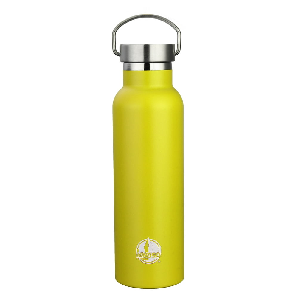 Sports Water Bottle, 600ml Double Wall Vacuum Insulated Stainless Steel