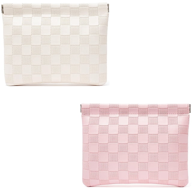 Bolsa de cosméticos High Fit con bolsillo de piel para bolso impermeable