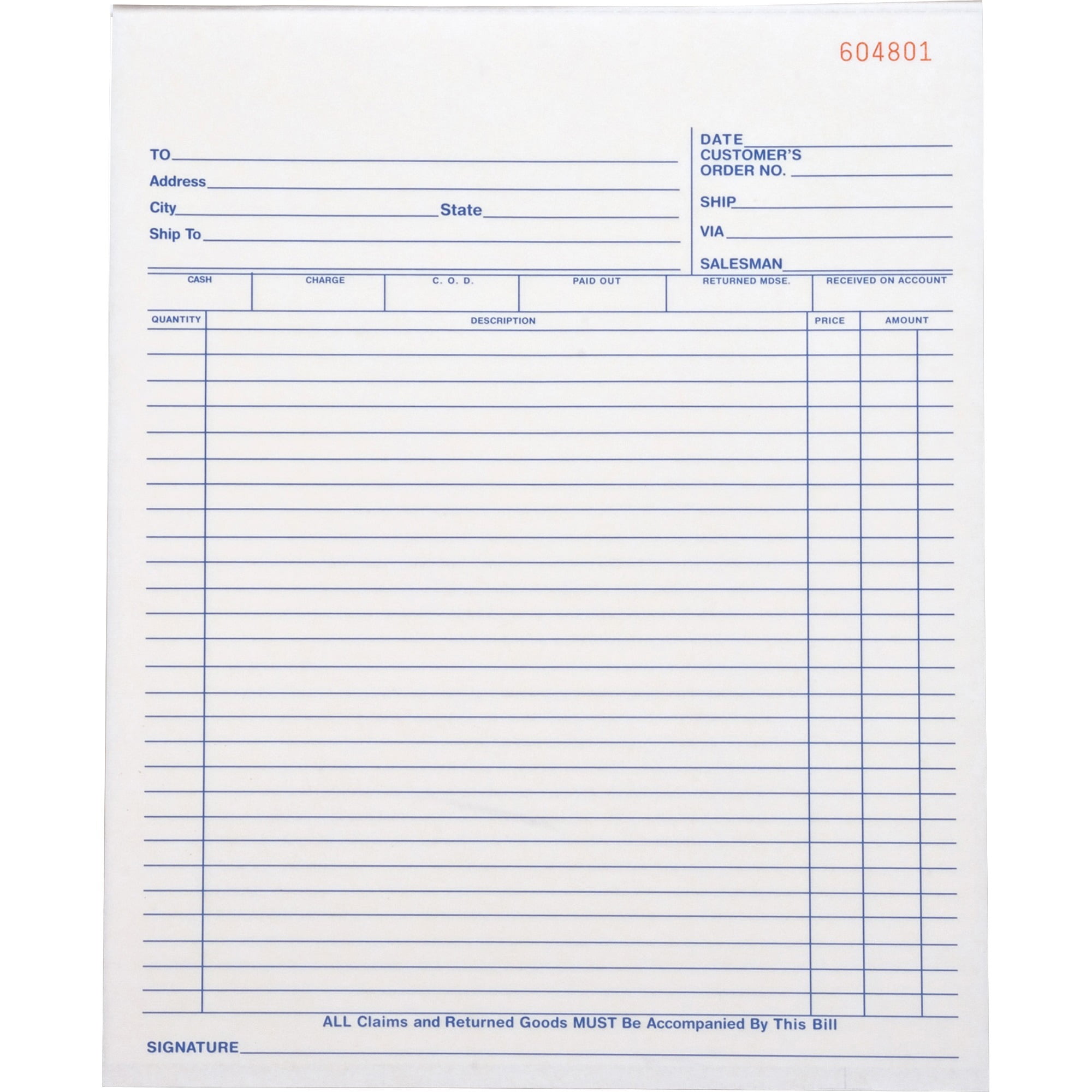 Business Source Allpurpose Carbonless Triplicate Forms, Yellow, 1