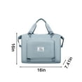 thumbnail image 3 of Multifunctional Travel Bag, Duffle Bag, Gym Bag, Expandable Foldable Design, Large Capacity for Sports, Weekend Travel, and Business Trips, Blue, by FAJHHA, 3 of 7