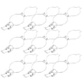 thumbnail image 3 of Mason Jars Wire Clamp Silver Small Jars with Lids for Glass Jar 10Pcs 4.13X2.75X0.79in, 3 of 9