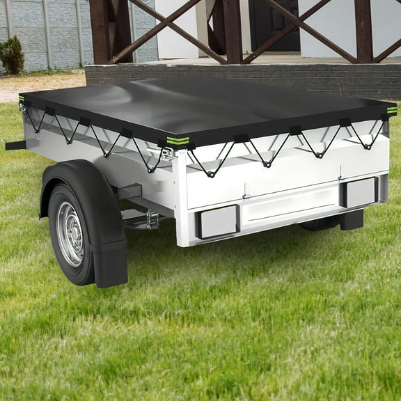 HONMEET Durable Oxford Fabric Cover for Utility Trailers and Pickup Truck Beds
