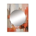thumbnail image 2 of Designart "Sunkissed Enchanted Essence II" Abstract Marble Mirror Wall Decor - Modern Orange Abstract Large Mirror For Wall Art Decor - 40" x 30" Inch, 2 of 5