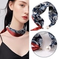 thumbnail image 6 of Polka Dot Magnetic Clasp Neck Scarf – 19.7" Women’s Lightweight Chiffon Square Scarf for Work & Casual, 6 of 6