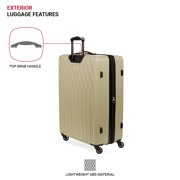 SWISSGEAR Wave Hardside Expandable Large Checked Luggage with Spinner Wheels, Sand