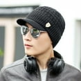 thumbnail image 4 of Men Warm Baggy Weave Crochet Winter Wool Knit Ski Beanie Caps Hat, 4 of 9
