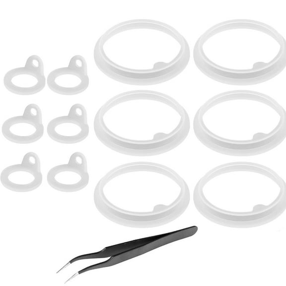 13 Piece Silicone Seals for Water Cup Lid Convenient Leak Proof Bottle Seals