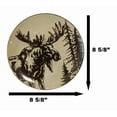thumbnail image 2 of Pack Of 2 Rustic Western Emperor Elk Stag Moose Deer Salad Appetizer Plates, 2 of 8