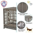 thumbnail image 5 of SMONTER Heavy Duty Dog Crate Y Shape Strong Metal Kennel for Large Dogs, 5 of 7