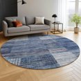 thumbnail image 6 of Addison Rugs Mayfield Premium Machine Washable Transitional Geometric Blue Round Rug, 8' x 8', 6 of 6