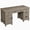 Gray, variant on 60" Wooden Home Office Desk with Built-in Power Outlet, Farmhouse Executive Desk with Storage Drawers and File Cabinet, Rectangular Study and Writing Table