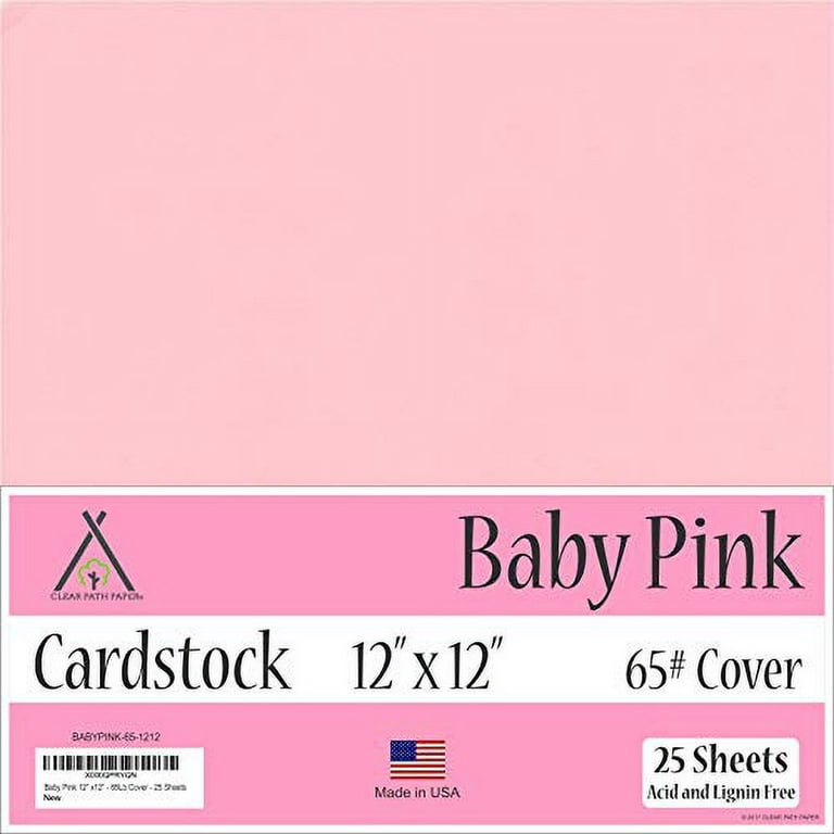 Baby Pink Cardstock Paper