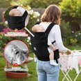 thumbnail image 5 of Riñonera Neono Ergonómica para Recién Nacido para Bebés de 3,2 a 15 kg (4-36 meses), cómoda y ligera, delantera y trasera, para bebés y niños - Negro, 5 of 5