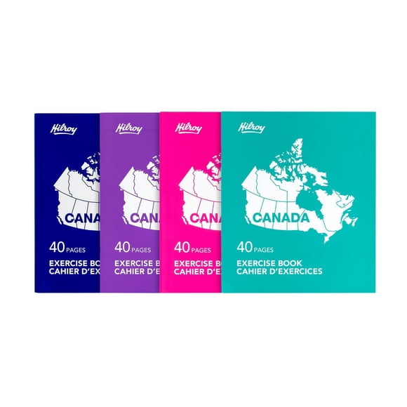 Carnet De Notes à Couverture Plastifiée Hilroy Canada, Couleurs De Couverture Assorties, 40 Pages