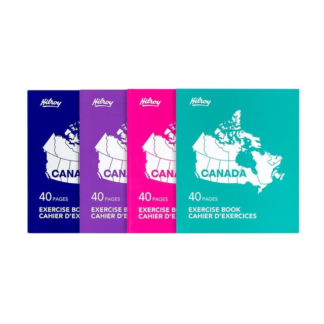 Carnet De Notes à Couverture Plastifiée Hilroy Canada, Couleurs De Couverture Assorties, 40 Pages