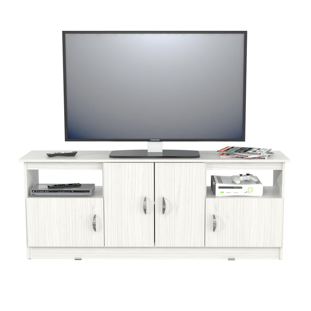 Inval 4-Door TV Stand for TVs up to 60", Washed Oak