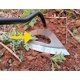 thumbnail image 4 of Azada hueca endurecida totalmente de acero, herramienta para aflojar el suelo, azada para plantar jardín, rastrillo de deshierbe portátil, accesorios de deshierbe de granja, 4 of 4