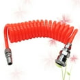 thumbnail image 4 of Red SelfStoring Recoil Air Hose for Compressor Made of Lightweight PU 8mm*5mm, 4 of 5