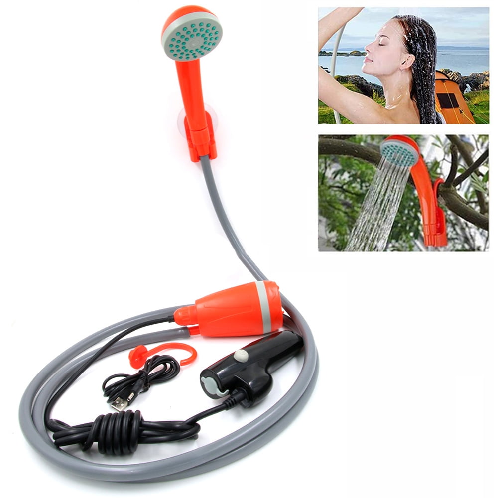 Portable USB Rechargeable Outdoor Shower,Handheld Camping Shower 