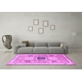 thumbnail image 3 of Ahgly Company Indoor Rectangle Geometric Purple Traditional Area Rugs, 5' x 7', 3 of 4