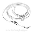 thumbnail image 2 of unbranded 1Par Shoelace Transparente Para Con Antideslizante Y Longitud Ajustable, 2 of 7