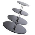 thumbnail image 6 of TUIBELYN Cupcake Holder 4 Tiers Dessert Display Tower Fruit Cake Pastry Stand Detachable Candy Rack Tray Serving Platter for Wedding Birthday Party Black, 6 of 8