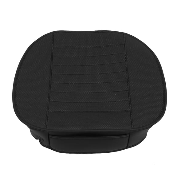 EXHUMKY 1Pack PU Seat Cushion Black for Drivers Comfortable All Seasons Driving