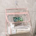 thumbnail image 2 of Hanging Closet Organizers Transparent Hanging Bag Bathroom Clothes Storage Hanging Pocket Wall Hanging Dormitory Storage Tool Storage Rack, 2 of 8