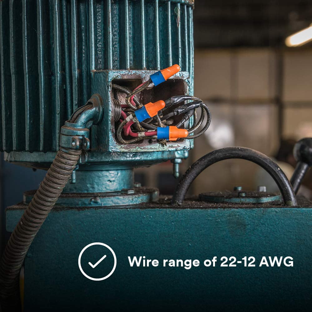 3M - O/B+JUG - Wire-Nut - O/B - Orange with Blue Skirt - Wire Connector - (Jug of 500)