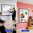 thumbnail image 4 of JILhome 47" x 35" White Board, 4'x3' Magentic Dry Erase Board, Marker Board with Long Pen Tray for Home, School, Office, Kitchen, Black Aluminium Frame, 4 of 7