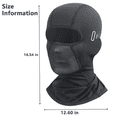 thumbnail image 6 of shamofeng 2 Pcs Ski Mask For Man and Woman, Balaclava Face Mask, Shiesty Mask UV Protection Light Weight Full Face Cover for Motorcycle Cycling Snowboard Fishing, Black and Gray, 6 of 7