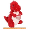 thumbnail image 3 of Bearington T-Riffic Love Plush Dinosaur Stuffed Animal Holding Heart, 12 Inch, Valentine's Day Stuffed Animal, 3 of 4