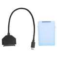 thumbnail image 2 of USB 3.0 Hard Drive Cable, 2.5in Type C  Adapter External Stable Data Transfer with Protection Box for Laptop for HDD for Windows98SE ME 2000 XP 7/8/10 Red,White,Green,Blue,Gray, 2 of 7