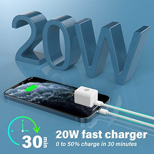 Nyz w Usb C Power Adapter Fast Charger True Fast Charge Power Brick For Iphone 12 12 Mini 12 Pro 12 Pro Max 11 Galaxy Cable Not Included Walmart Com Walmart Com